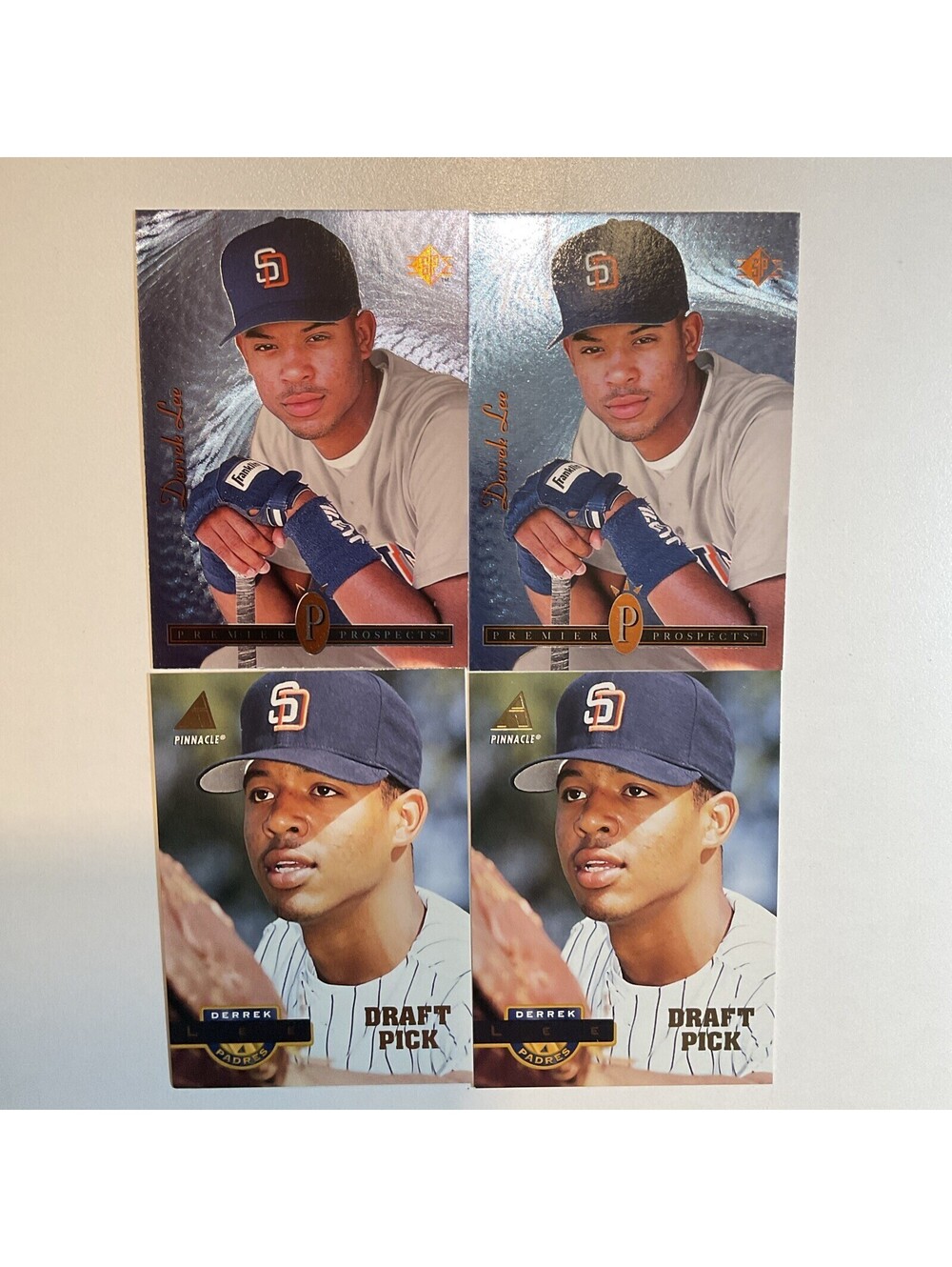 Lot Of Four Derrek Lee Rookie Cards Draft Pick